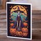 Edge Collections - 5" x 7" - Multicolor - Italian Greyhound Witchy Halloween Greeting Cards - 8 Pieces
